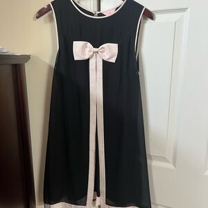 Ted Baker Black Dress with Pink Bow
